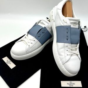 VALENTINO garavani Rockstud Open Calfskin Sneaker MENS US SZ 9.5